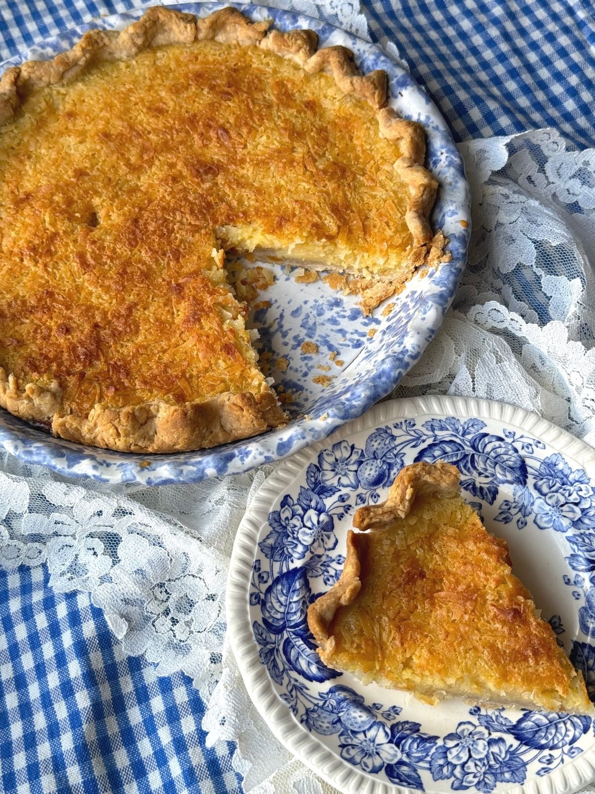 EASY COCONUT CUSTARD PIE – The Southern Lady Cooks