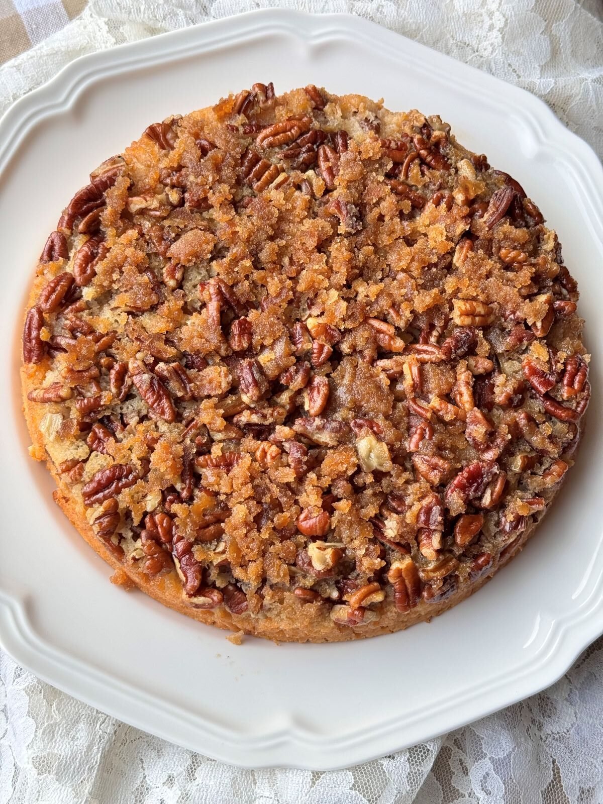 PECAN UPSIDE-DOWN CAKE – The Southern Lady Cooks