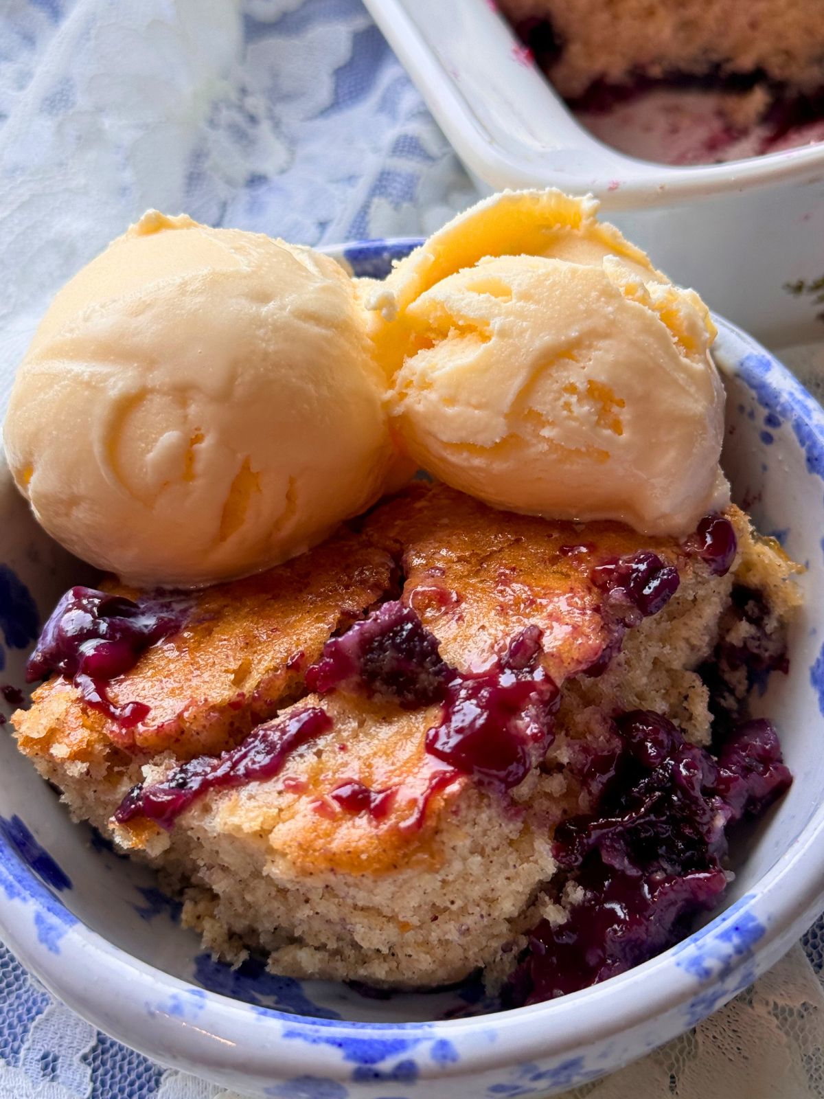 BLUEBERRY PUDDING CAKE – The Southern Lady Cooks